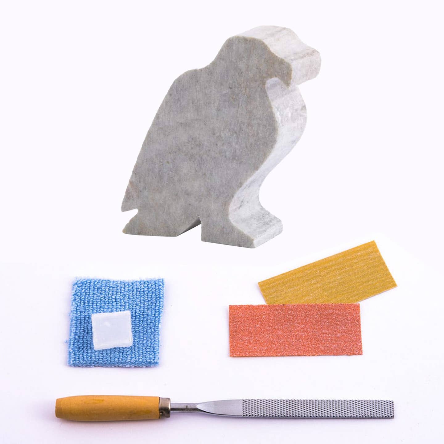 EAUK Eagle Soapstone Carving and Whittling