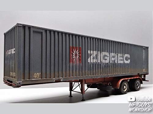AMT 1196 Skill 3 Model Kit 40' Container Trailer 1/24 Scale Model