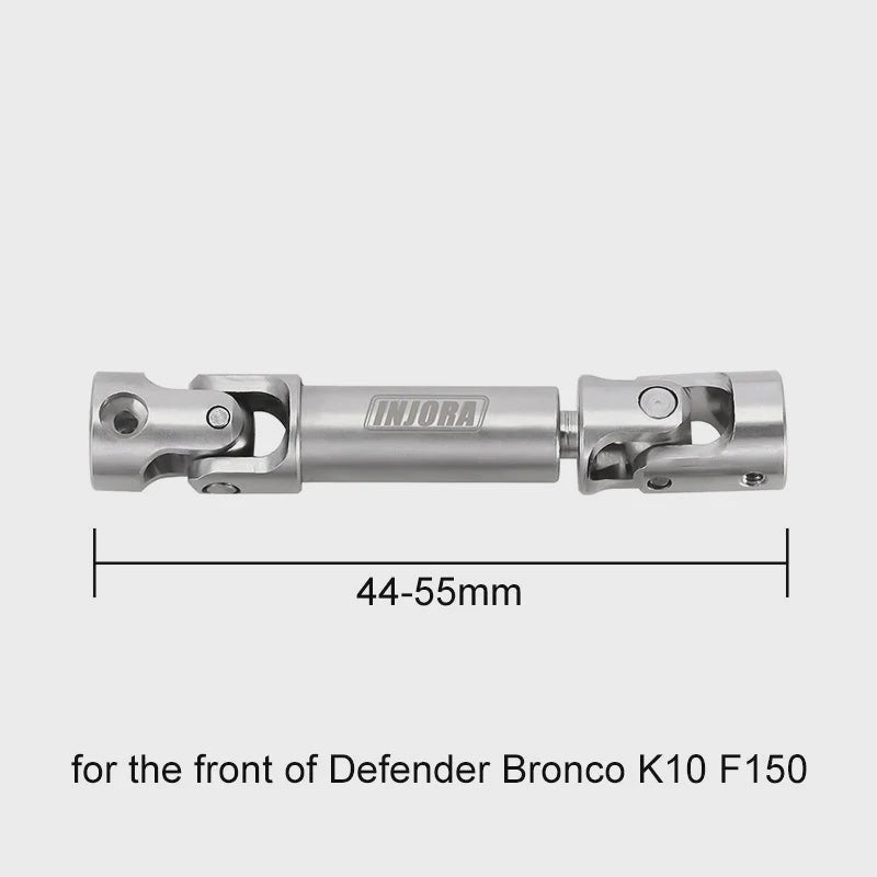 4M-118-44 INJORA 1 pcs Stainless Steel Drive Shaft for 1/18 TRX4M Mods