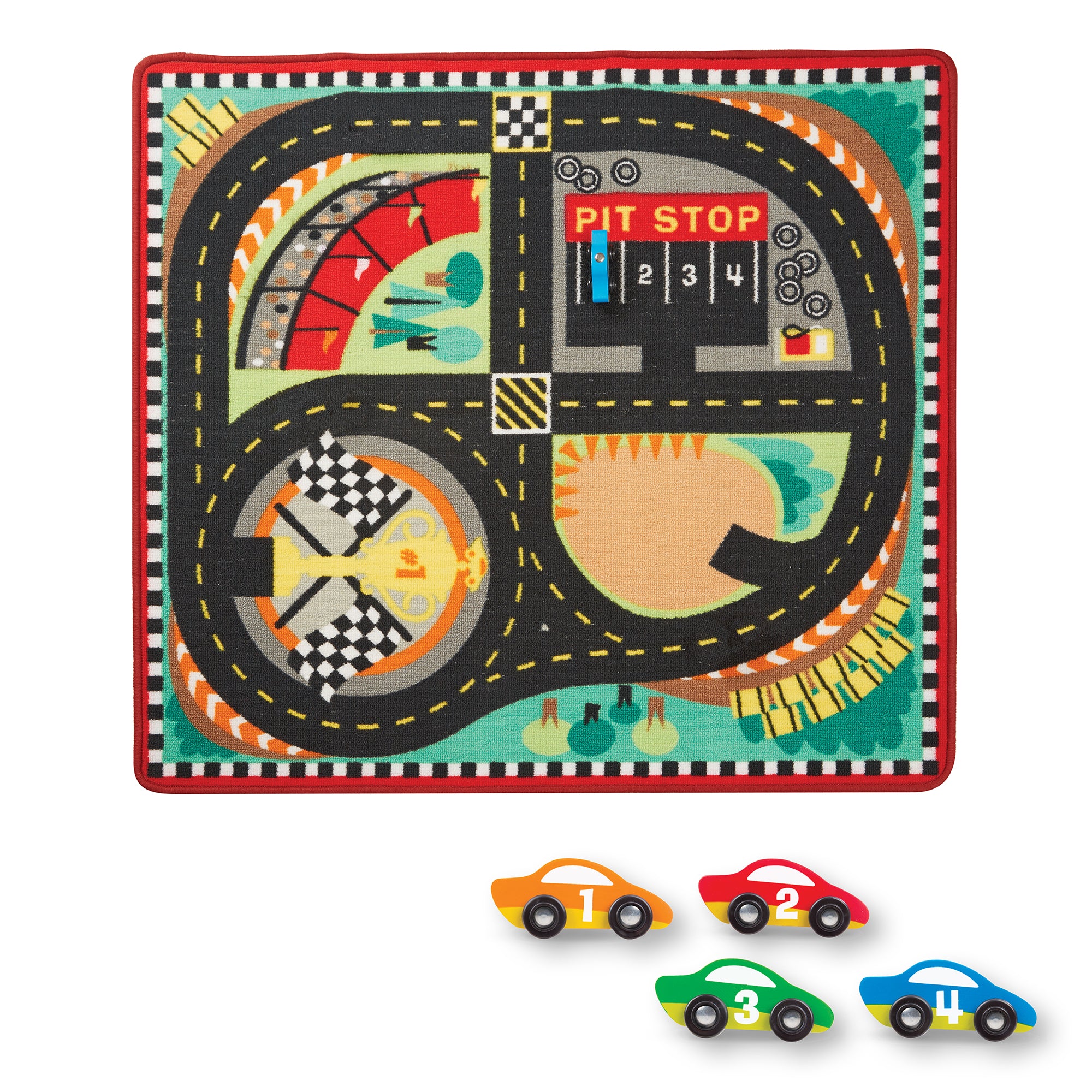 51086 Round the Speedway Race Track Rug