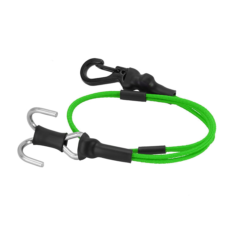 INA-95GN 270mm Elastic Strap Rescue Rope With Hooks For 1/18 1/24 RC Crawlers - Green