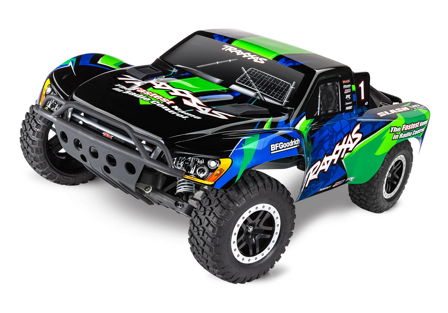 58276-74 Green Slash® VXL: 1/10 Scale 2WD Brushless Short Course Racing Truck with TQi™
