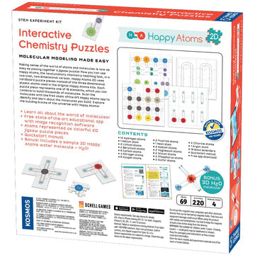 THK-585005	Happy Atoms 2D Interactive Chemistry Puzzles STEM Experiment Kit (D)