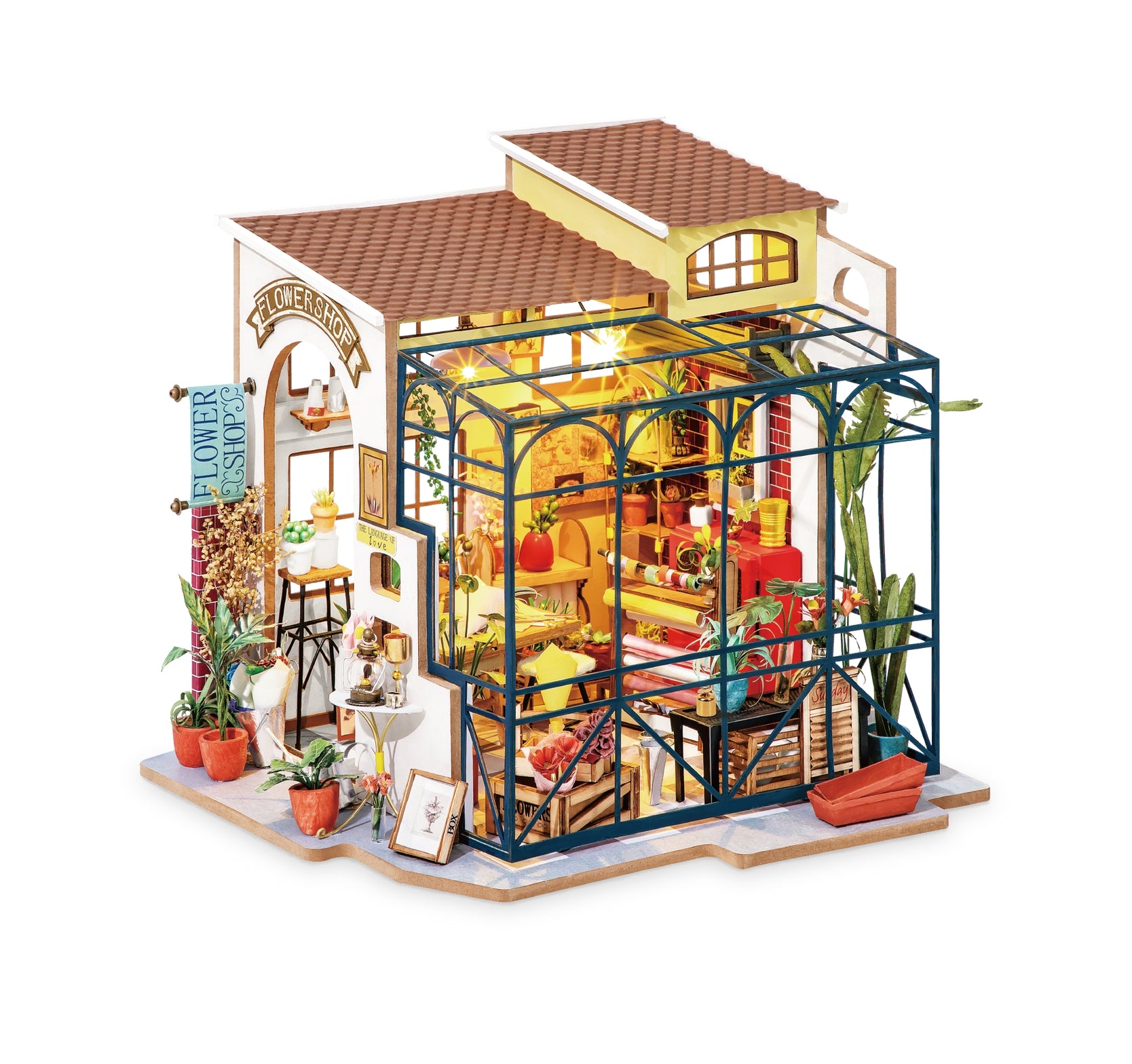 DG145 Rolife Emily’s Flower Shop Diy Flowerist House Puzzle