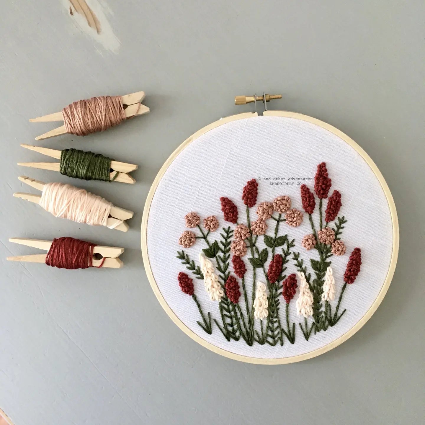 Embroidery Kit - Avonlea in Crimson