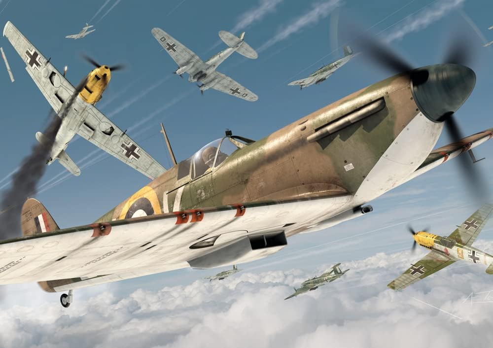 Jigsaw Puzzles 1000 pcs Supermarine Spitfire MK.la Airfix - HVCAX0007