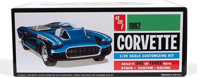AMT 1/25 1962 Chevrolet Corvette 3 in 1 Plastic Model AMT1318