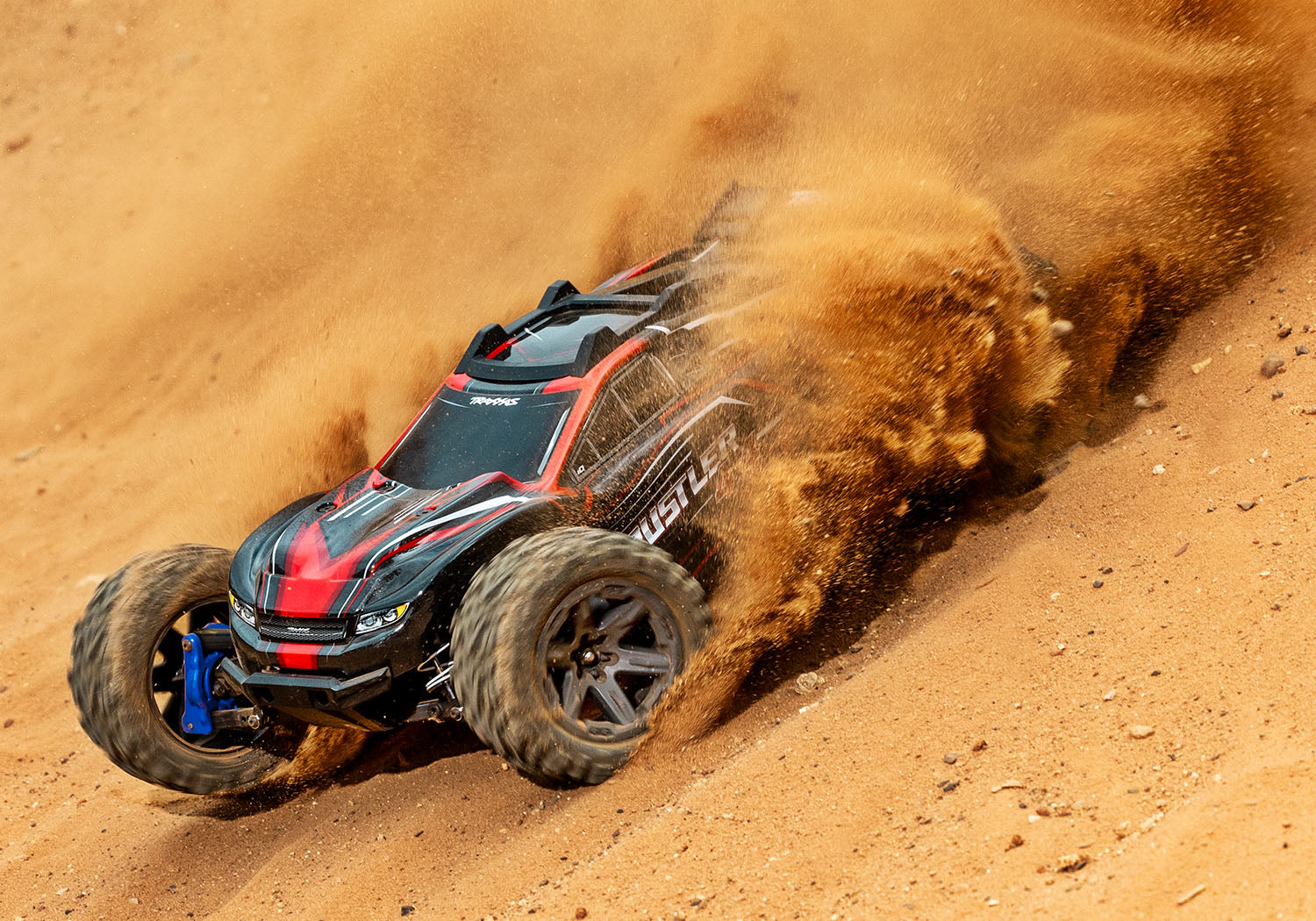 67164-4-RED RUSTLER 4X4 BL-2S Brushless: 1/10 Scale 4WD Stadium Truck