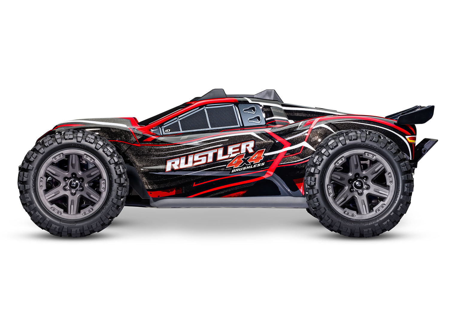 67164-4-RED RUSTLER 4X4 BL-2S Brushless: 1/10 Scale 4WD Stadium Truck