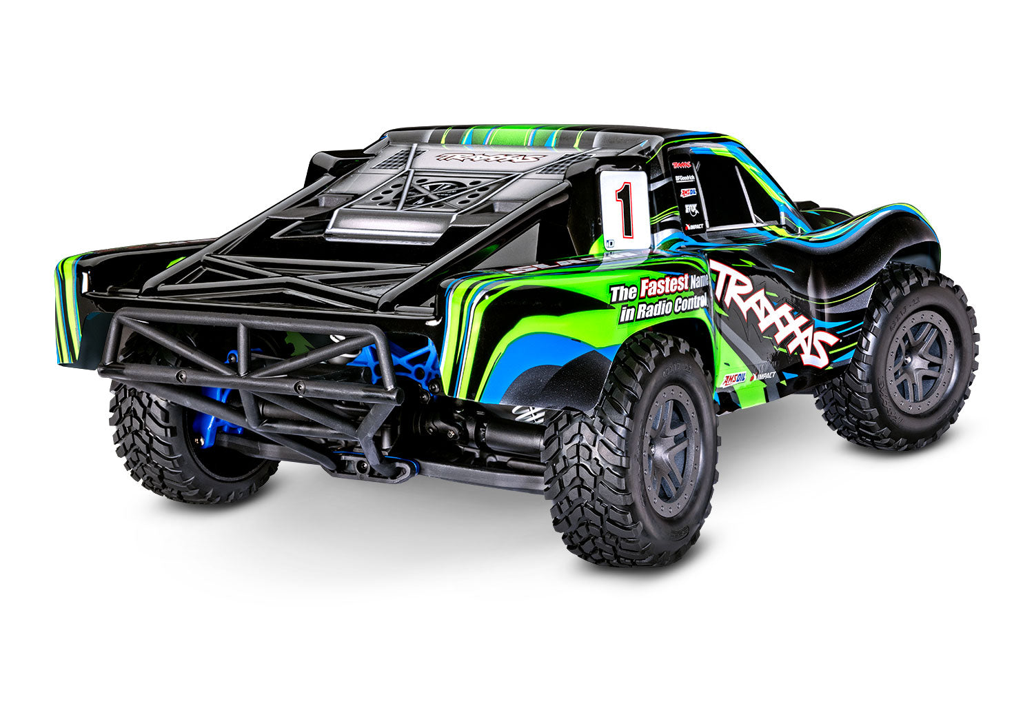 68154-4-GRN SLASH 4X4 BL-2S Brushless: 1/10 Scale 4WD Short Course Truck