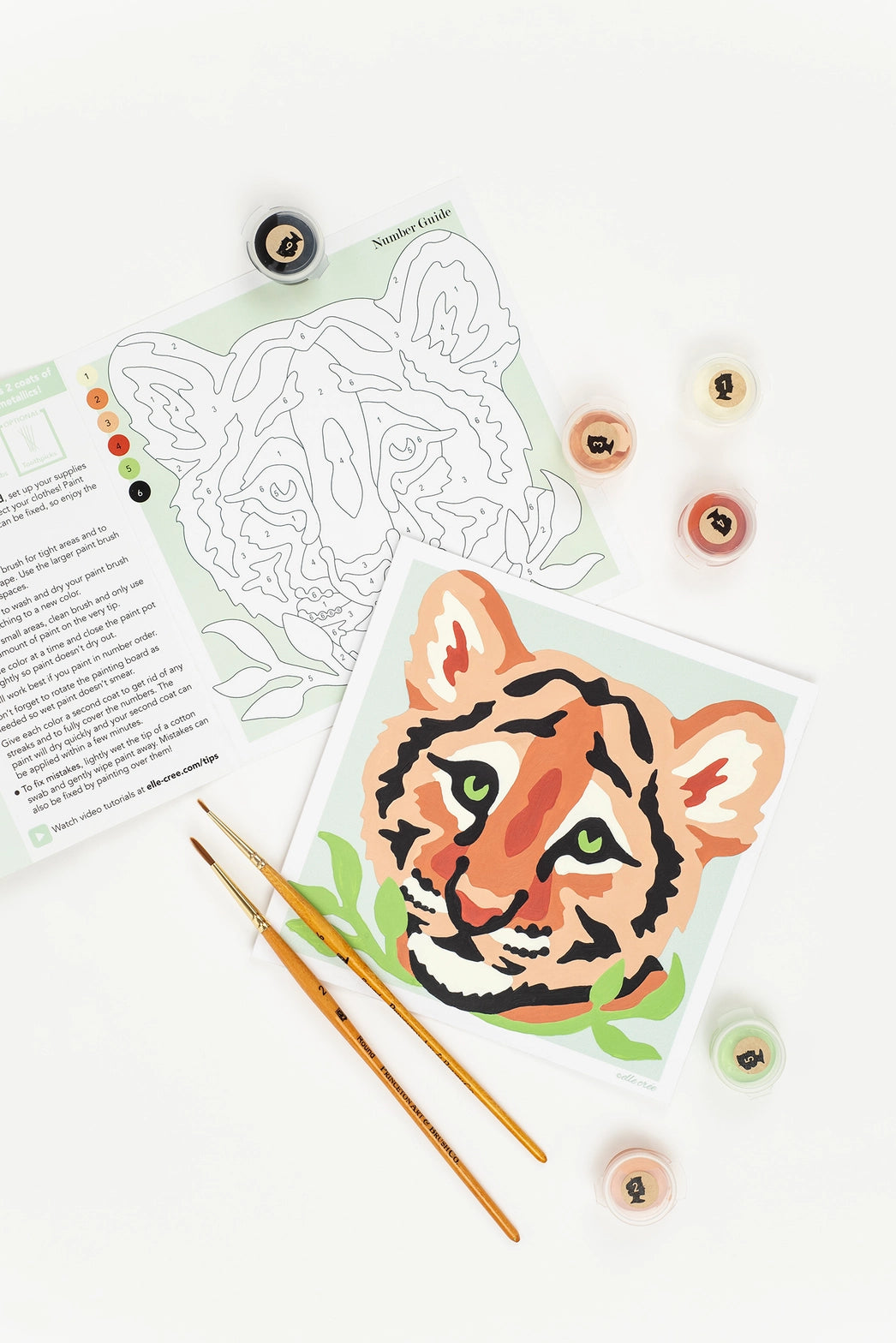 KIDS MINI Tender Tiger Paint-by-Number Kit