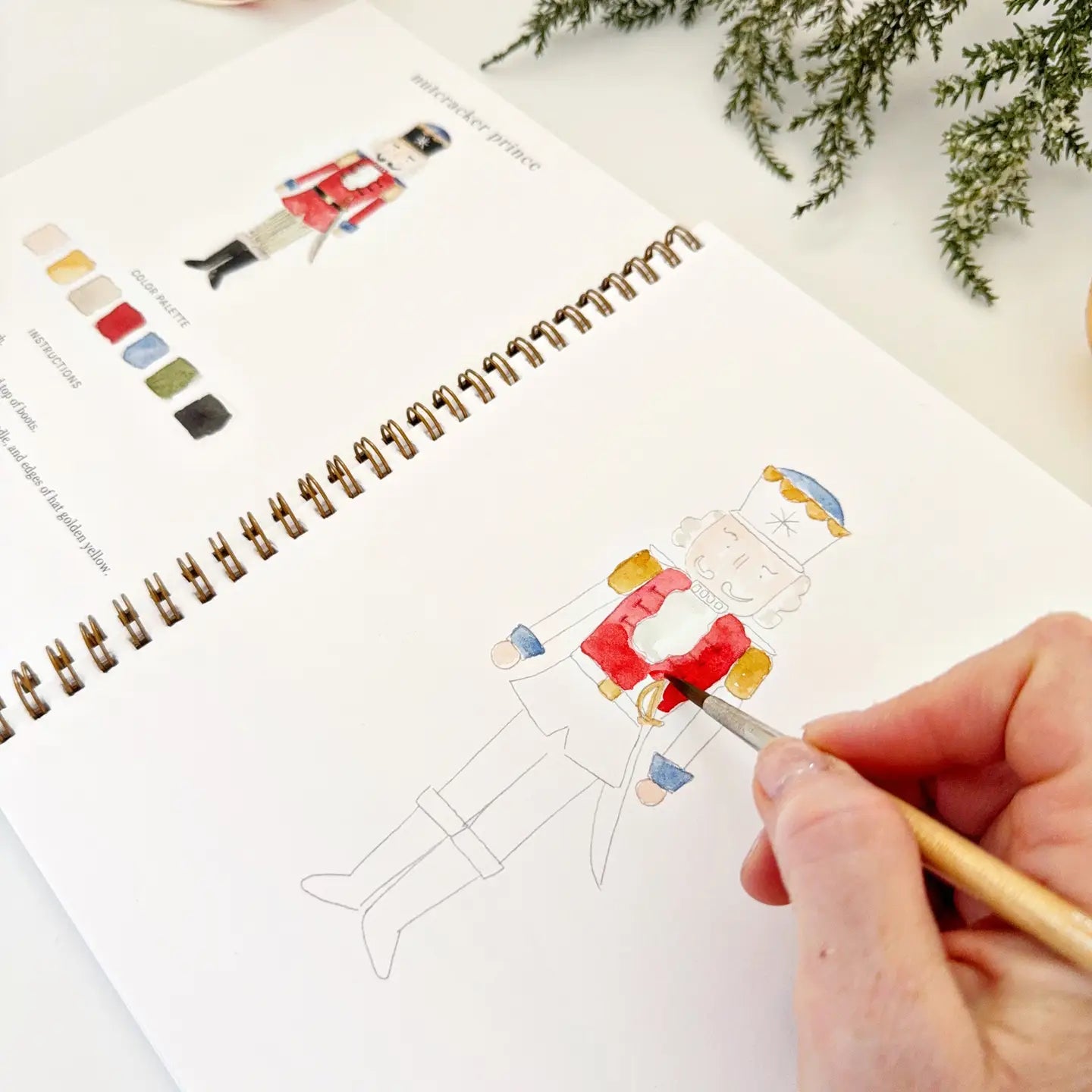 WW-NUTCRACKER Nutcracker Watercolor Workbook