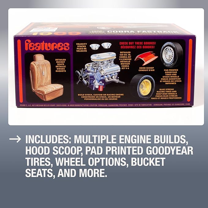 1217	1/25 1969 Ford Torino Cobra Fastback Car