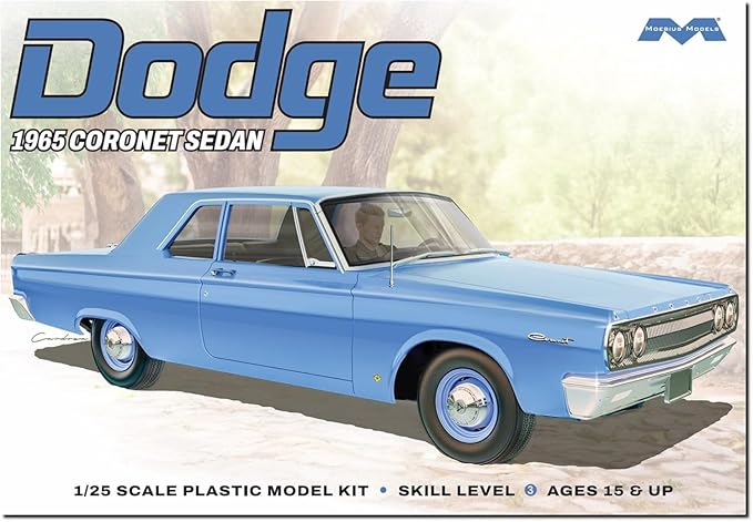Moebius Models 2461 1/25 1965 Dodge Coronet Sedan Skill Level 3 Model Kit