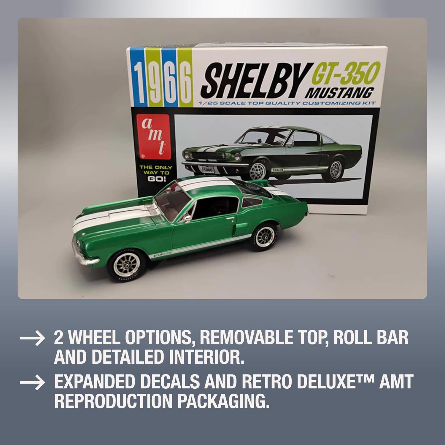 AMT 1966 Mustang GT-350 1:25 Scale Model Kit