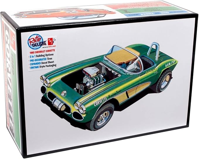AMT 1/25 1962 Chevrolet Corvette 3 in 1 Plastic Model AMT1318