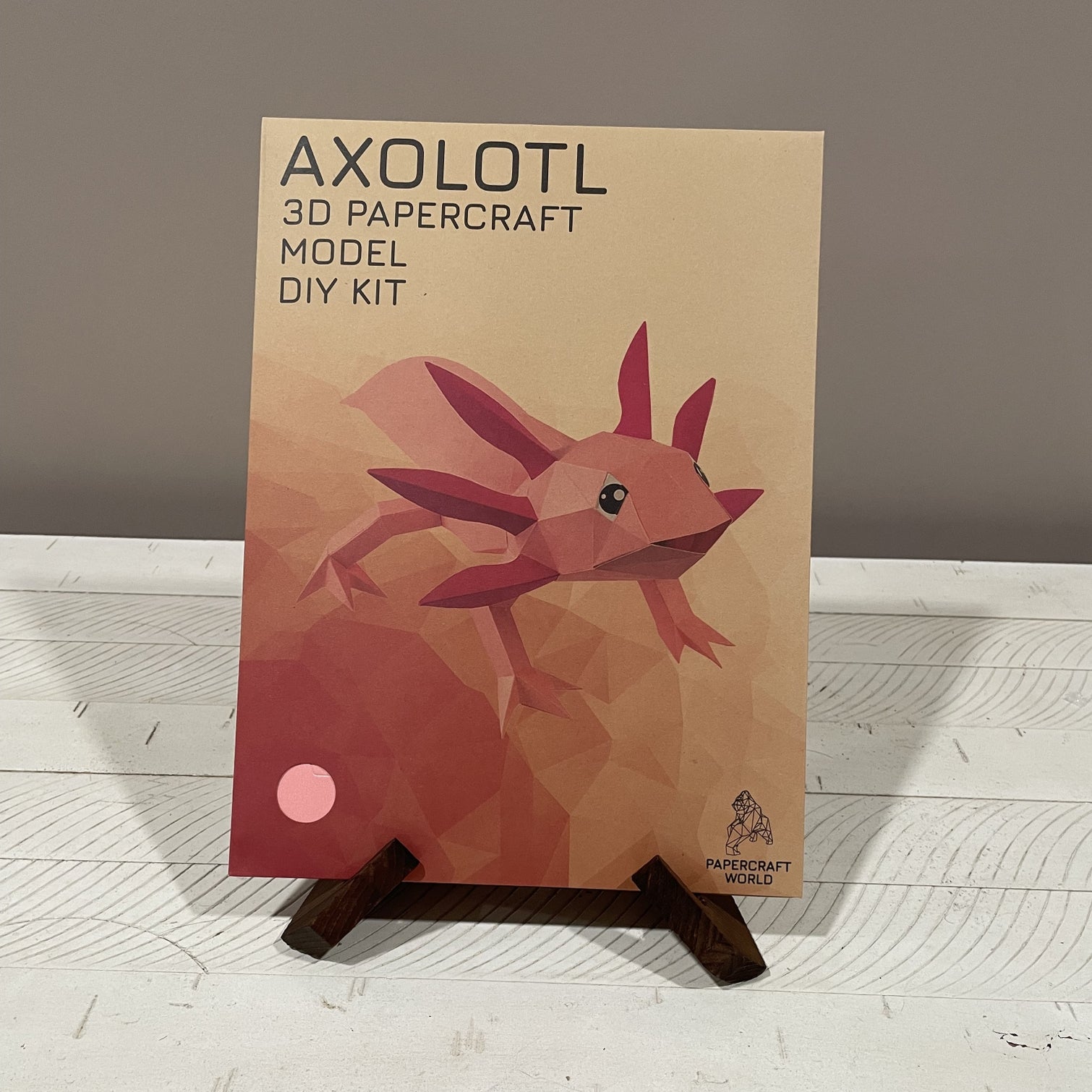 AXOTPI Axolotl 3D Origami Model Papercraft, Animal Lamp