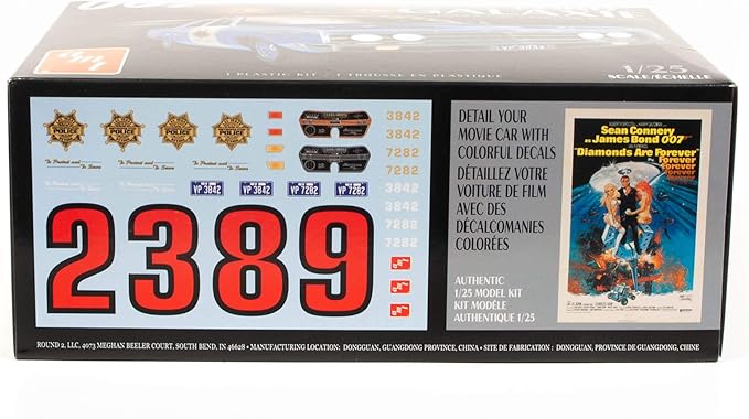 AMT-1172 1/25 James Bond 1970 Ford Galaxie Police Car