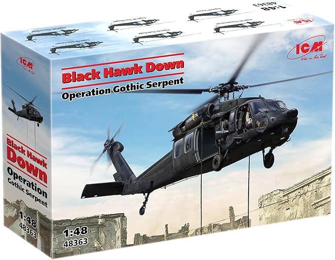 ICM-48363 1/48 US Black Hawk Down MH60L Helicopter Operation Gothic Serpent