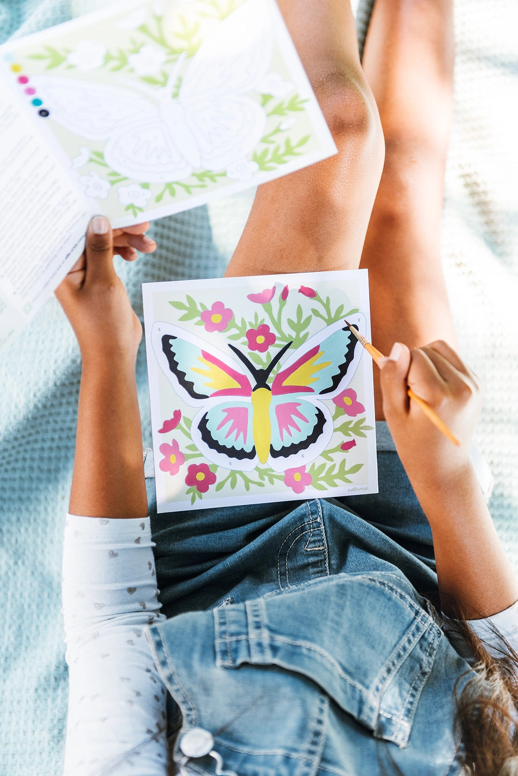 Kids Mini Brilliant Butterfly Paint-By-Number Kit