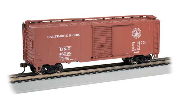 160-15013 Steam-Era 40' Steel Boxcar - Ready to Run - Silver Series(R)