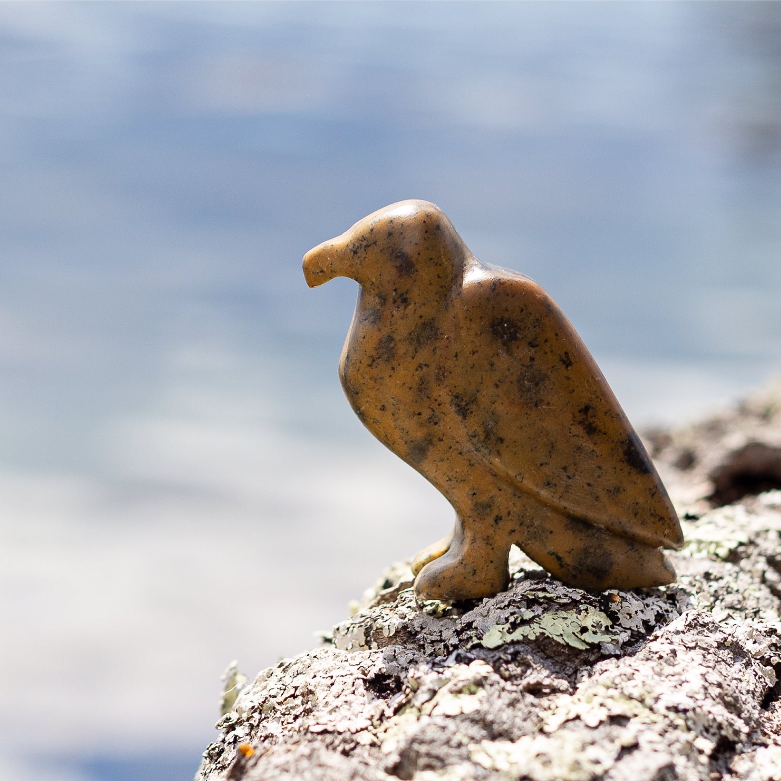 EAUK Eagle Soapstone Carving and Whittling