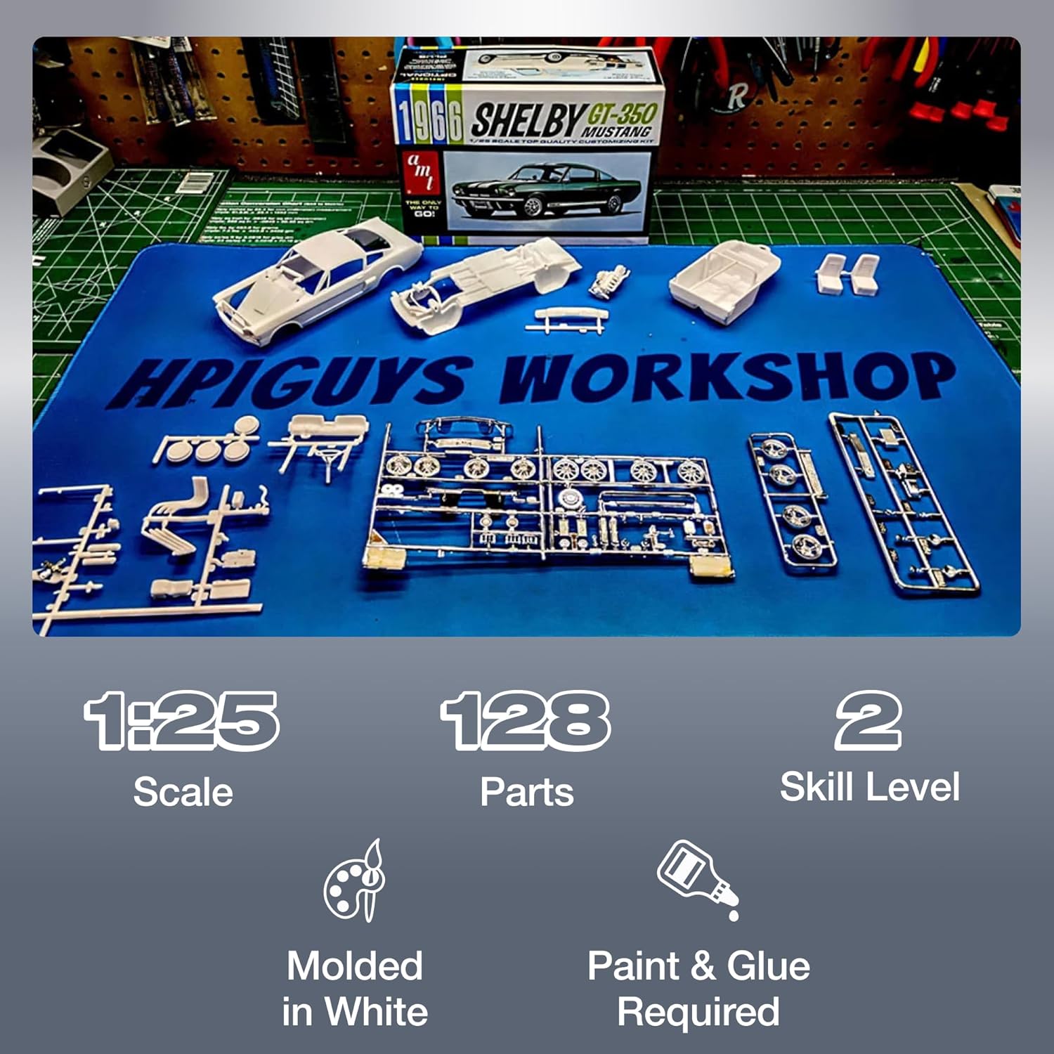 AMT 1966 Mustang GT-350 1:25 Scale Model Kit