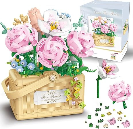 BLY23263 ROSE BASKET (1277 PCS)