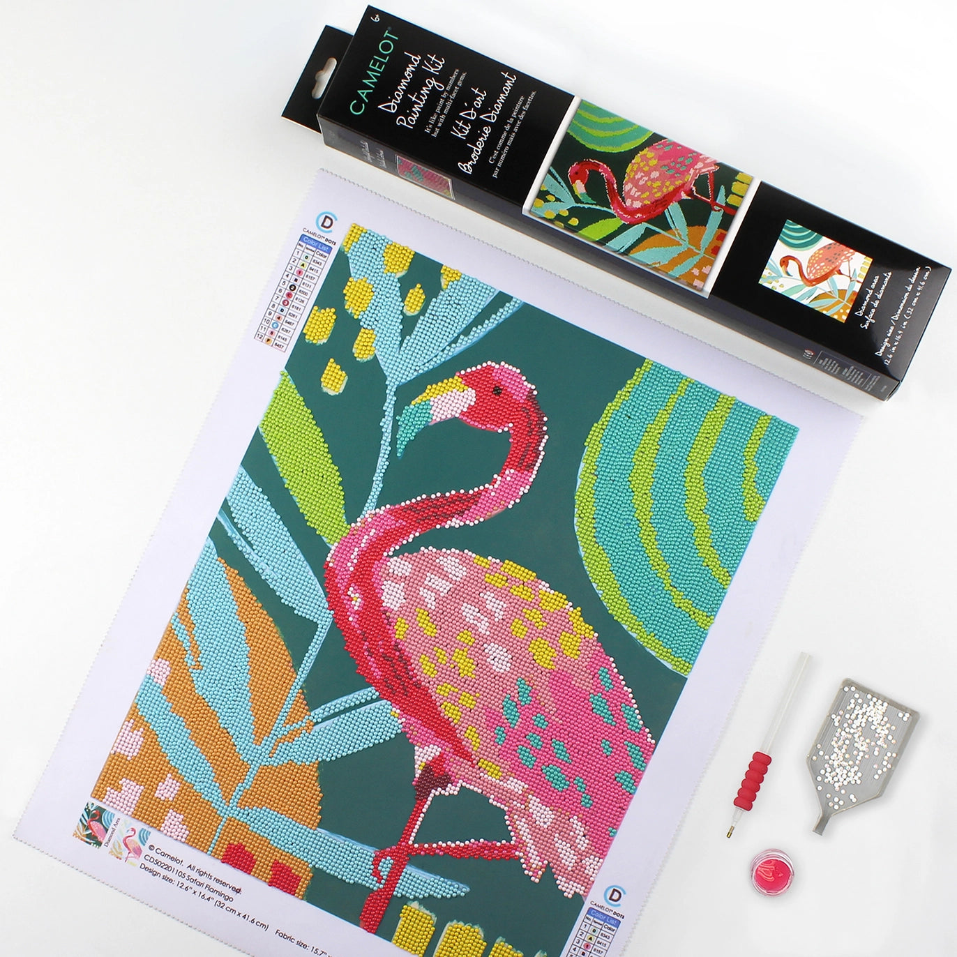 Safari Flamingo Diamond Painting Kit