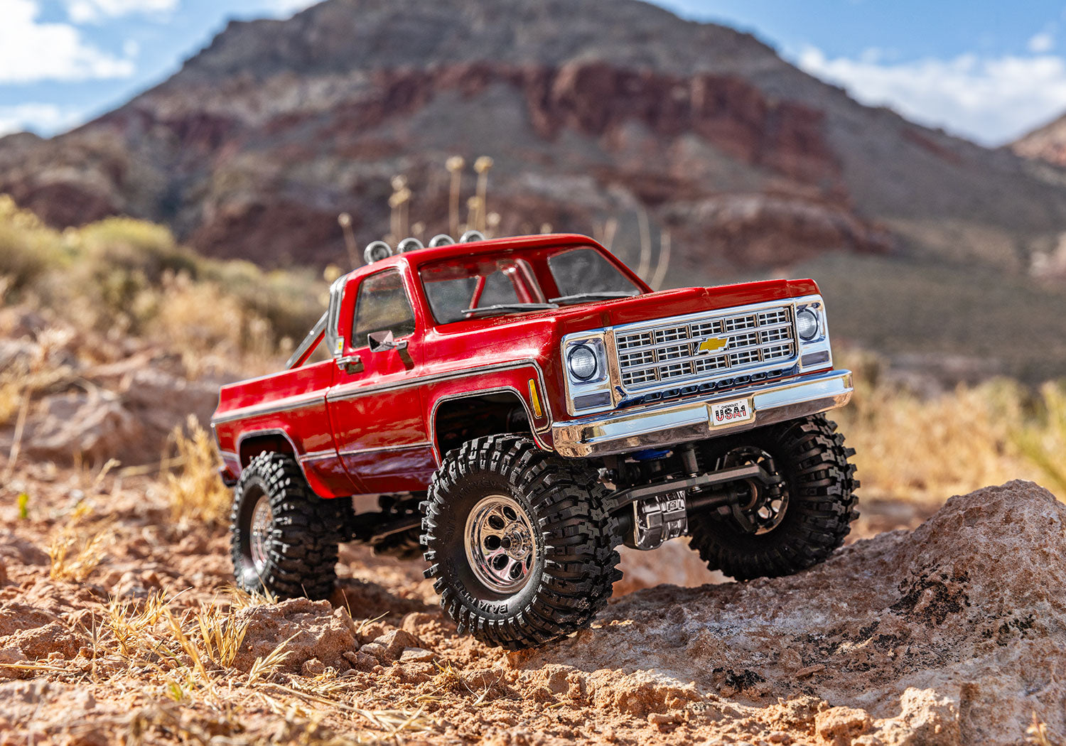 97064-1-RED TRX-4M Chevrolet K10 High Trail Edition RED