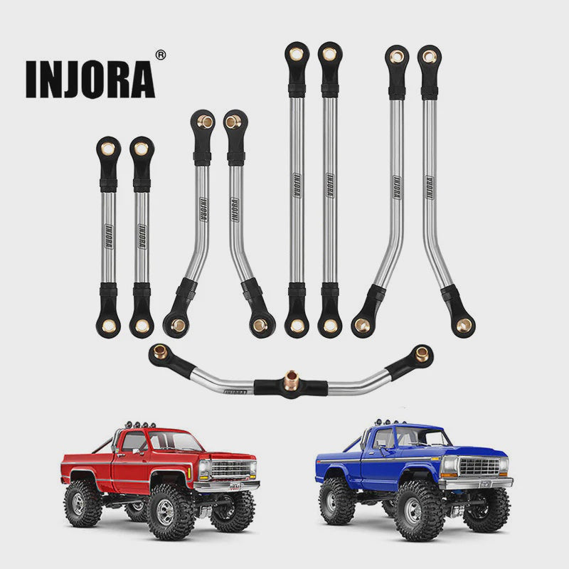 4M-57-70SR INJORA Stainless Steel High Clearance Links Set for 1/18 TRX4M High Trail K10 F150