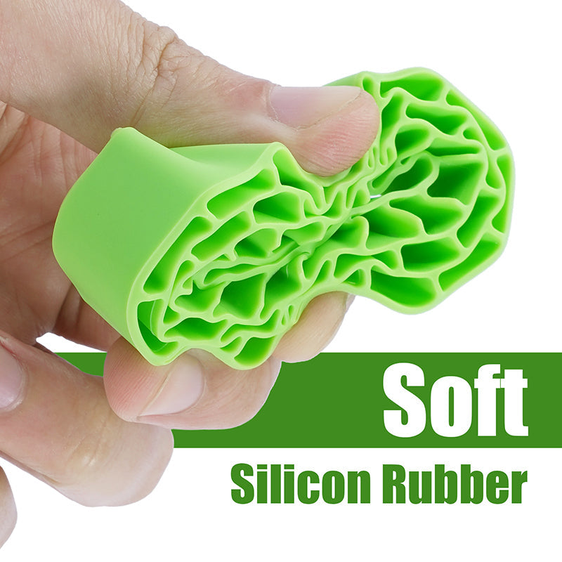 INJORA 4pcs Silicone Rubber Inserts For 62-64mm*24mm 1.0" Tires - Green-Soft