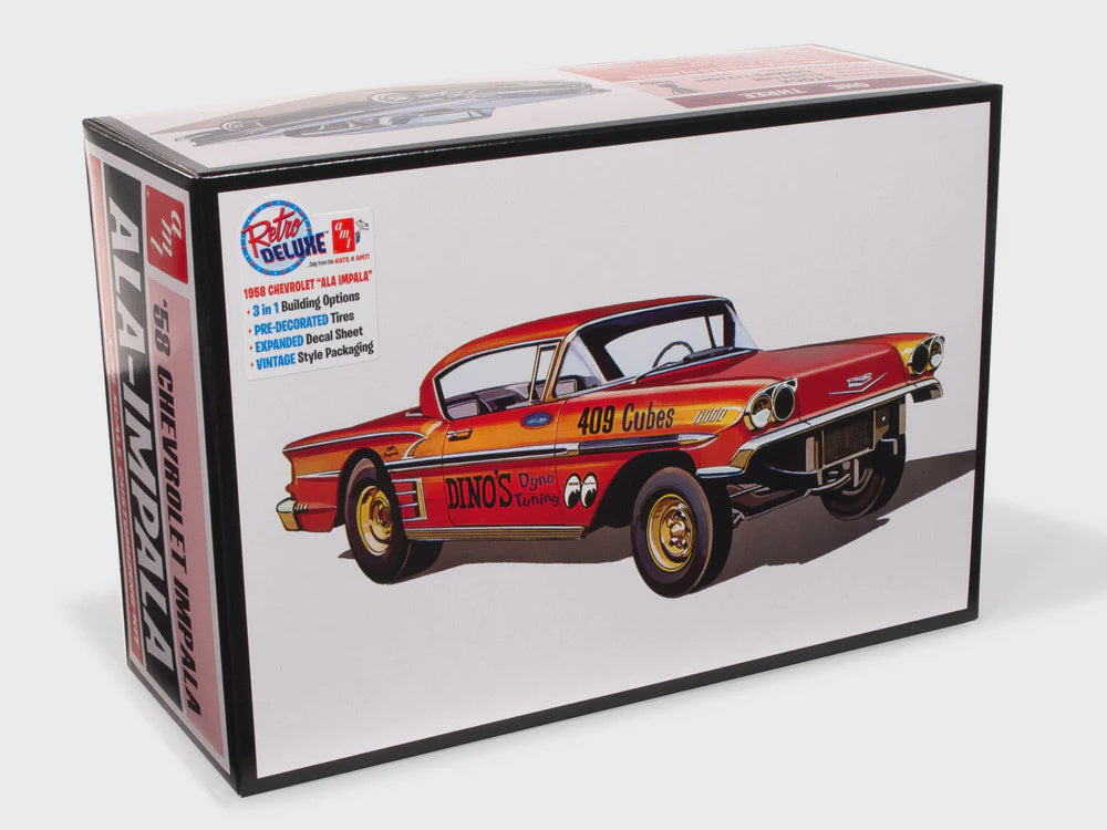 AMT-1301	1/25 1958 Chevrolet Impala Ala-Impala Customizing Car (3 in 1)