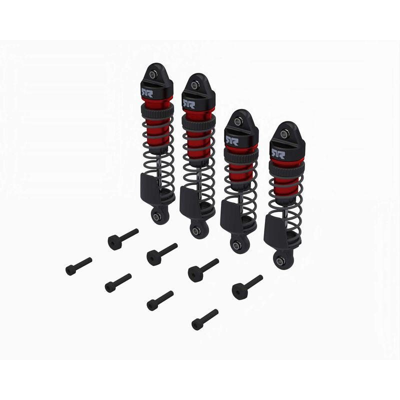 ARA-2670 Shock Set, F/R Assembled,700cst Oil (Red) (4Pcs) - Mini