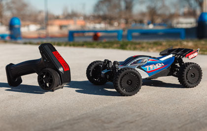 ARA2106T1	 TYPHON GROM 4x4 SMART Small Scale Buggy Blue/Silver