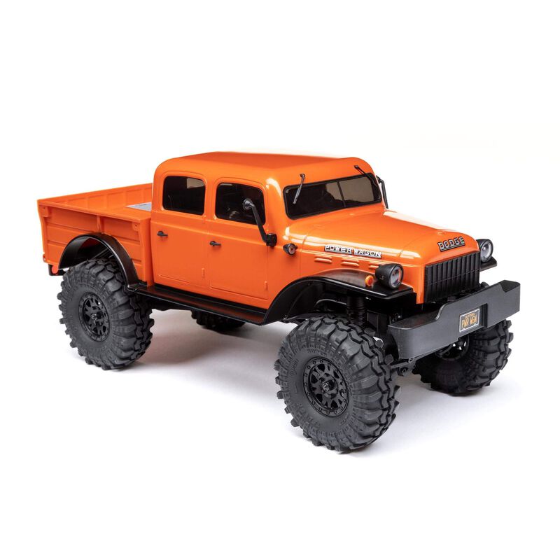 AXI00007T1 SCX24 40's 4 Door Dodge Power Wagon, Orange: 1/24 4WD-RTR Rock Crawler Brushed RTR
