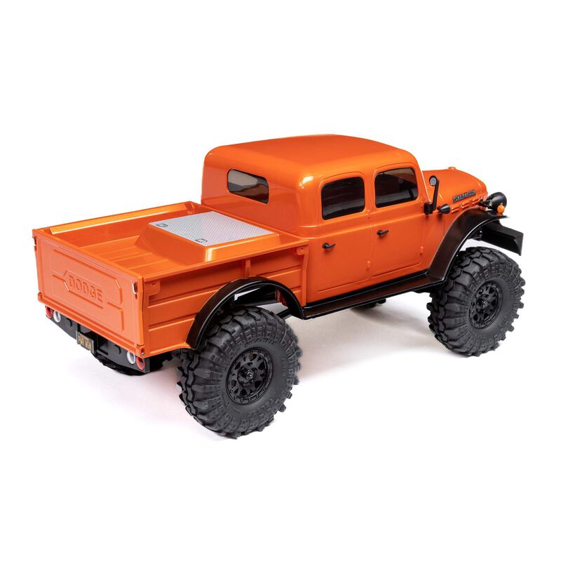 AXI00007T1 SCX24 40's 4 Door Dodge Power Wagon, Orange: 1/24 4WD-RTR Rock Crawler Brushed RTR