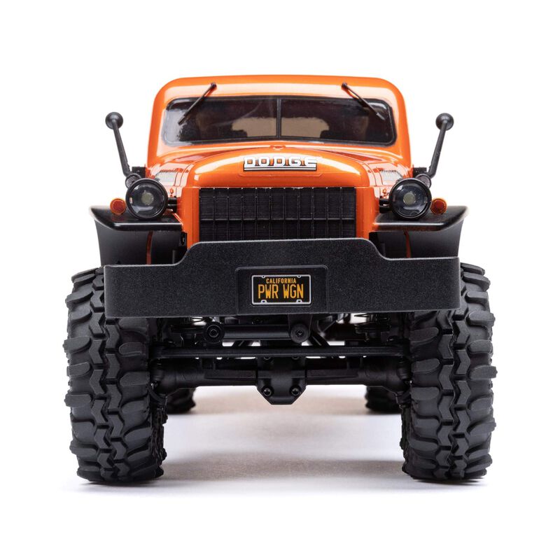 AXI00007T1 SCX24 40's 4 Door Dodge Power Wagon, Orange: 1/24 4WD-RTR Rock Crawler Brushed RTR