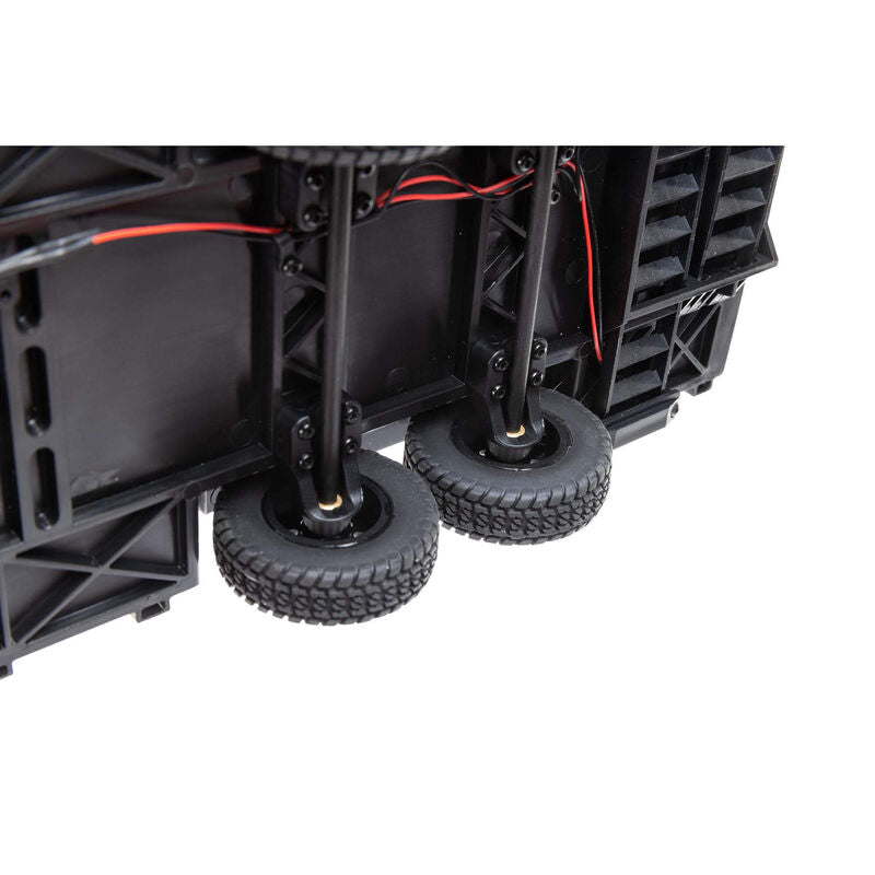 AXI00009	 SCX24 Flat Bed Vehicle Trailer with LED Taillights:1/24th