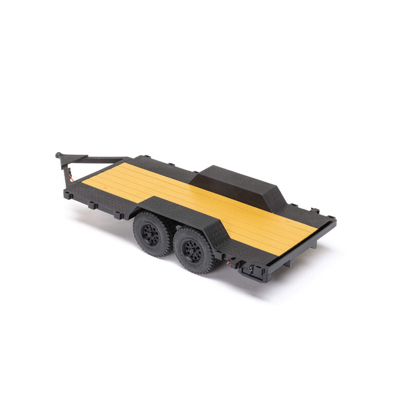 AXI00009	 SCX24 Flat Bed Vehicle Trailer with LED Taillights:1/24th