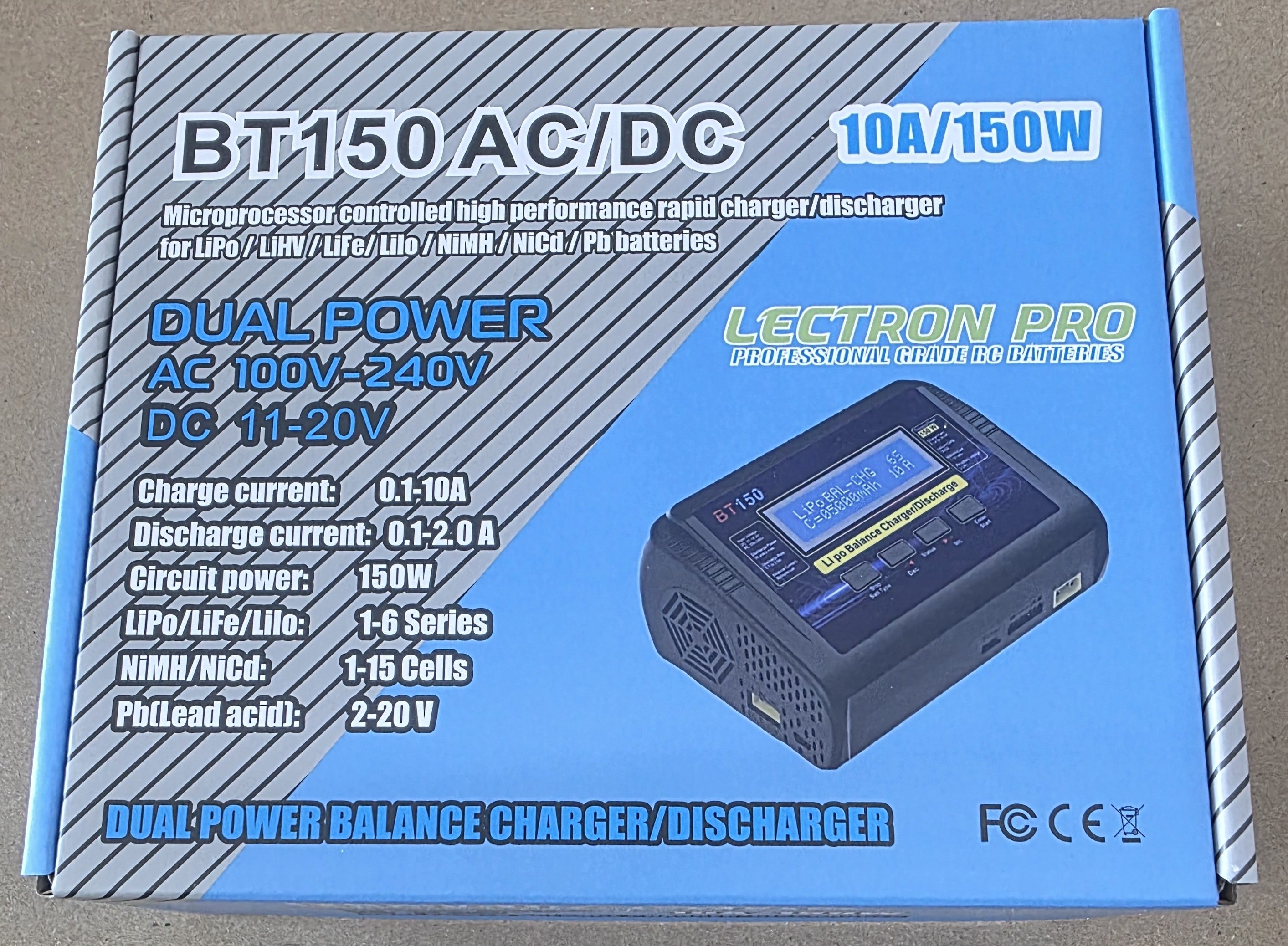 BT150 AC/DC Dual Power Balance Charger/Discharger
