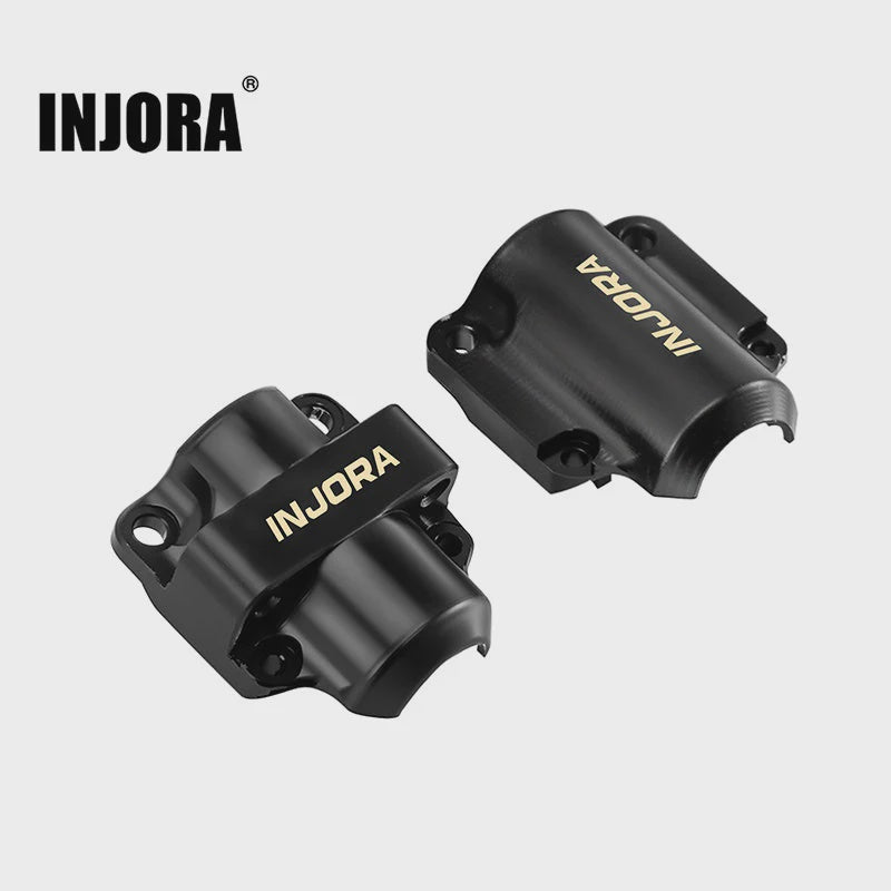 SCX30-26BB INJORA Black Brass Diff Covers for 1/30 SCX30 Stock Axles