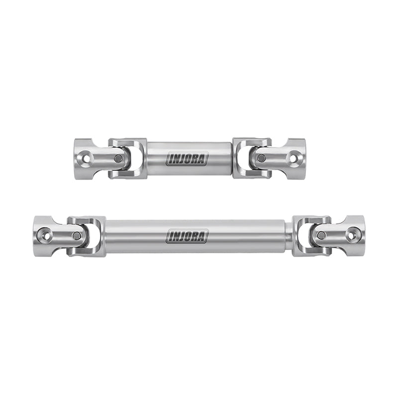 INJORA Stainless Steel Drive Shafts for 1/18 RC Crawler TRX4M High Trail K10 F150 (4M-72)