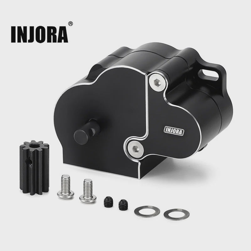 SCX10-2-14 INJORA CNC Aluminum Complete Transmission Gearbox for 1/10 SCX10 SCX10 II