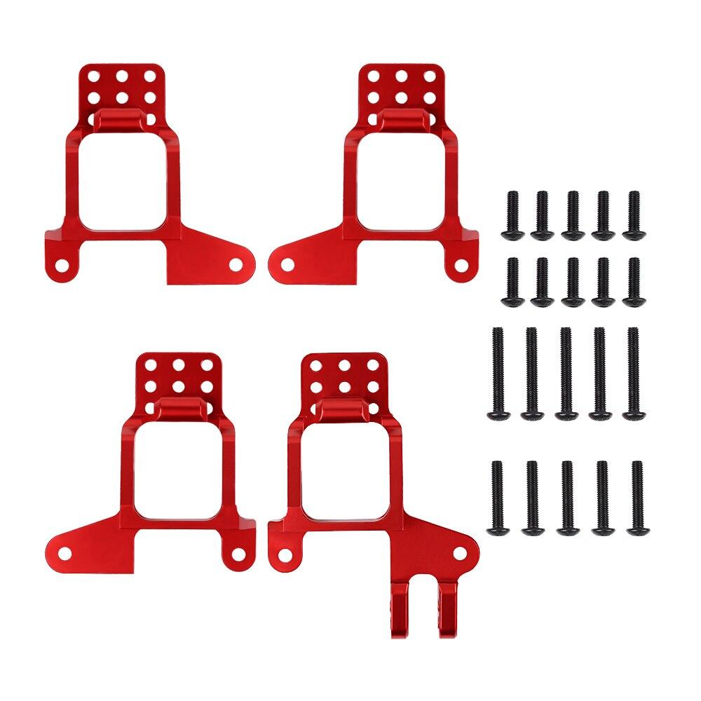 CRAW18044_RD INJORA 4PCS Aluminum Front & Rear Shock Towers Mount For TRX4 #8216