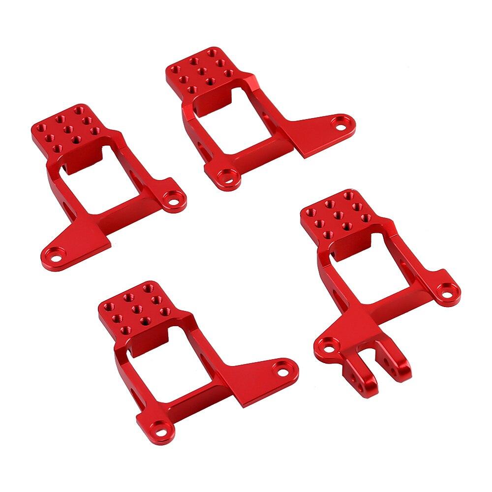 CRAW18044_RD INJORA 4PCS Aluminum Front & Rear Shock Towers Mount For TRX4 #8216