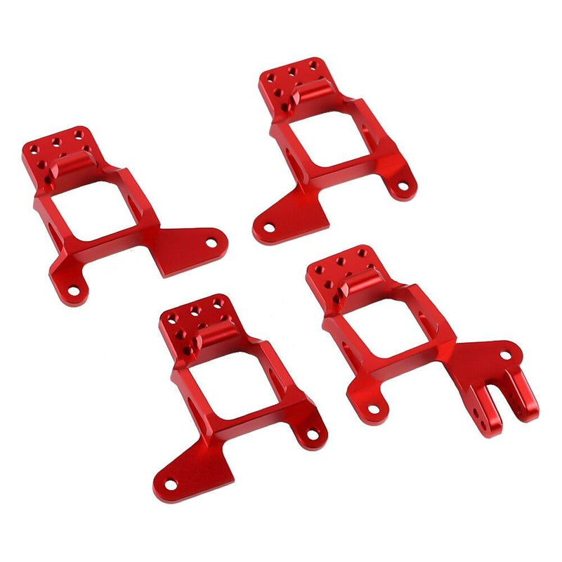 CRAW18044_RD INJORA 4PCS Aluminum Front & Rear Shock Towers Mount For TRX4 #8216