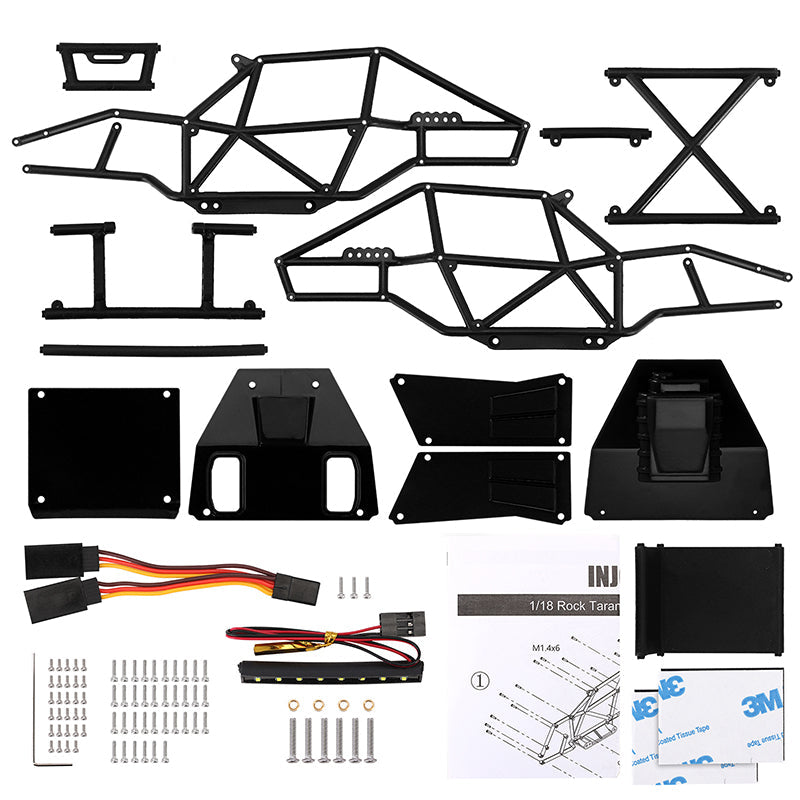 INJORA Rock Tarantula Nylon Buggy Body Chassis Kit for 1/18 TRX4M