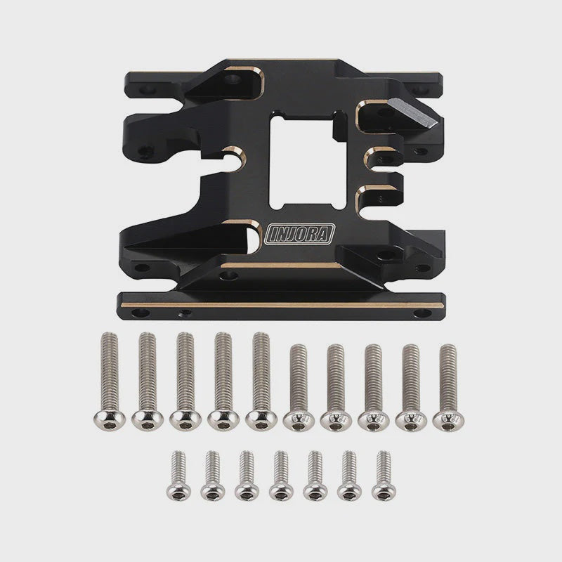 4M-67BK INJORA 53g/pcs Brass Skid Plate Transmission Mount for 1/18 TRX4M (4M-67)