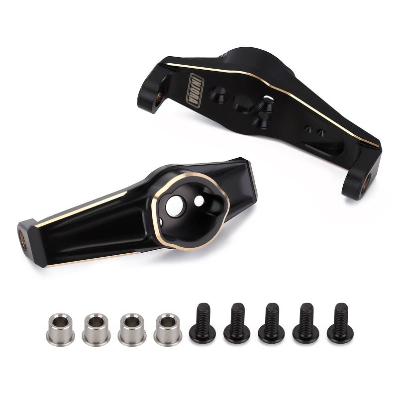 TRX4-8232BK INJORA Black Coating Brass Caster Blocks C Hubs #8232 For TRX-4 TRX-6